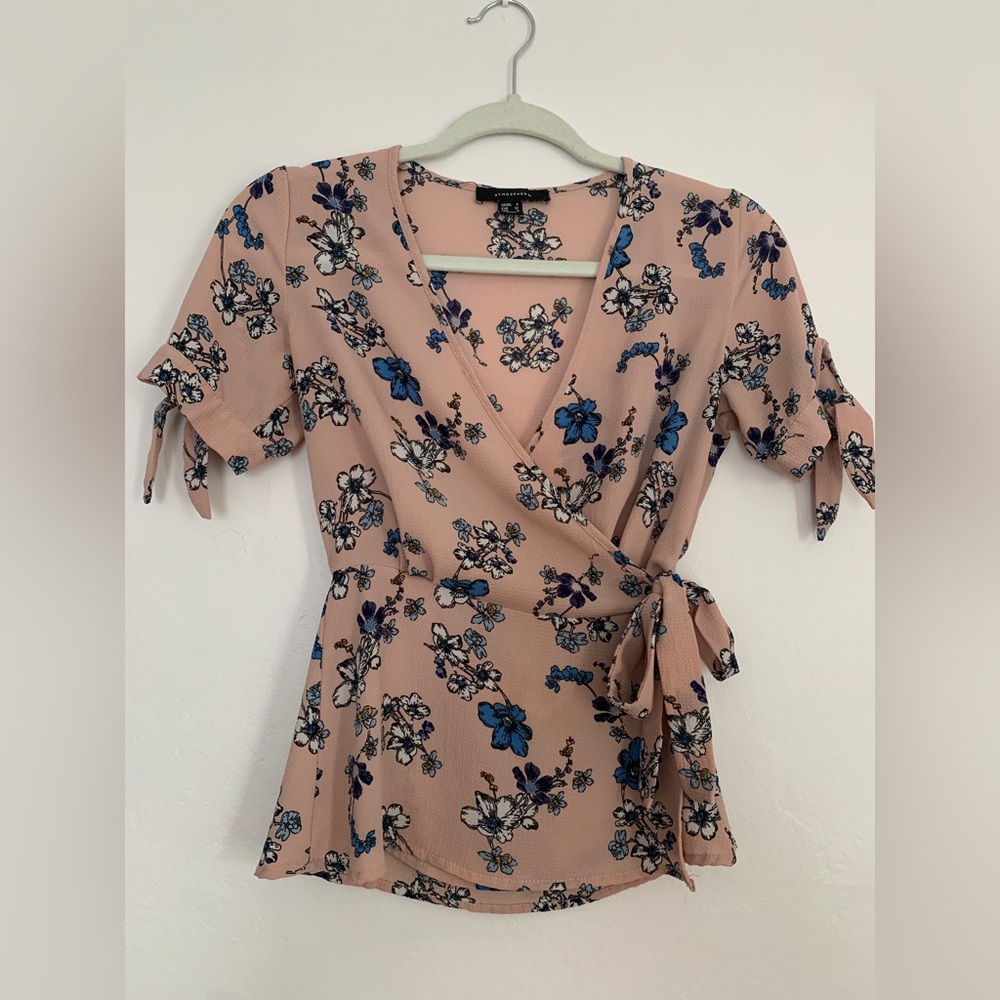 Pink Floral Blouse